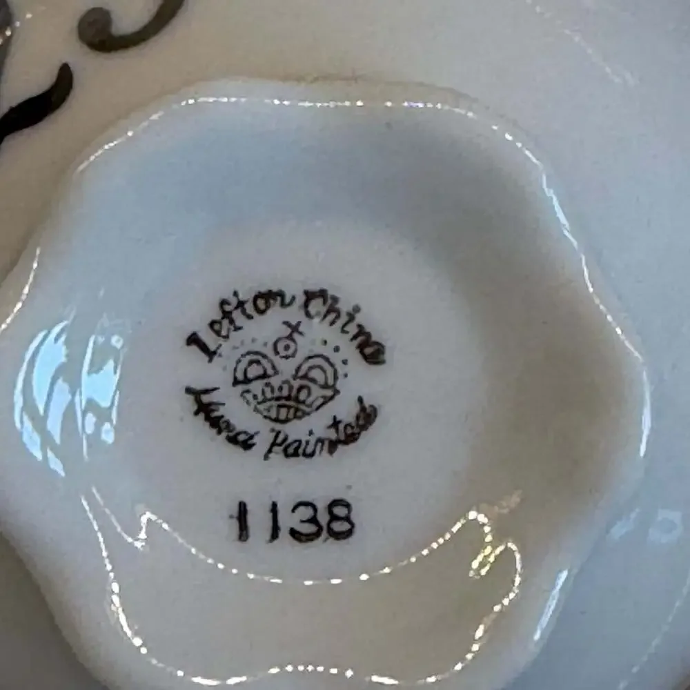 Lefton 25th Anniversary Teacup & Saucer China